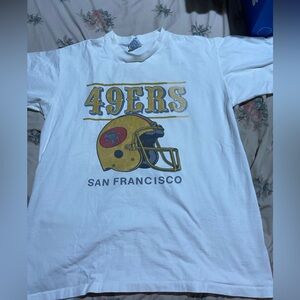 Vintage 80s 90s Cyrk Made in the USA San Francisco 49ers Football T-shirt XL